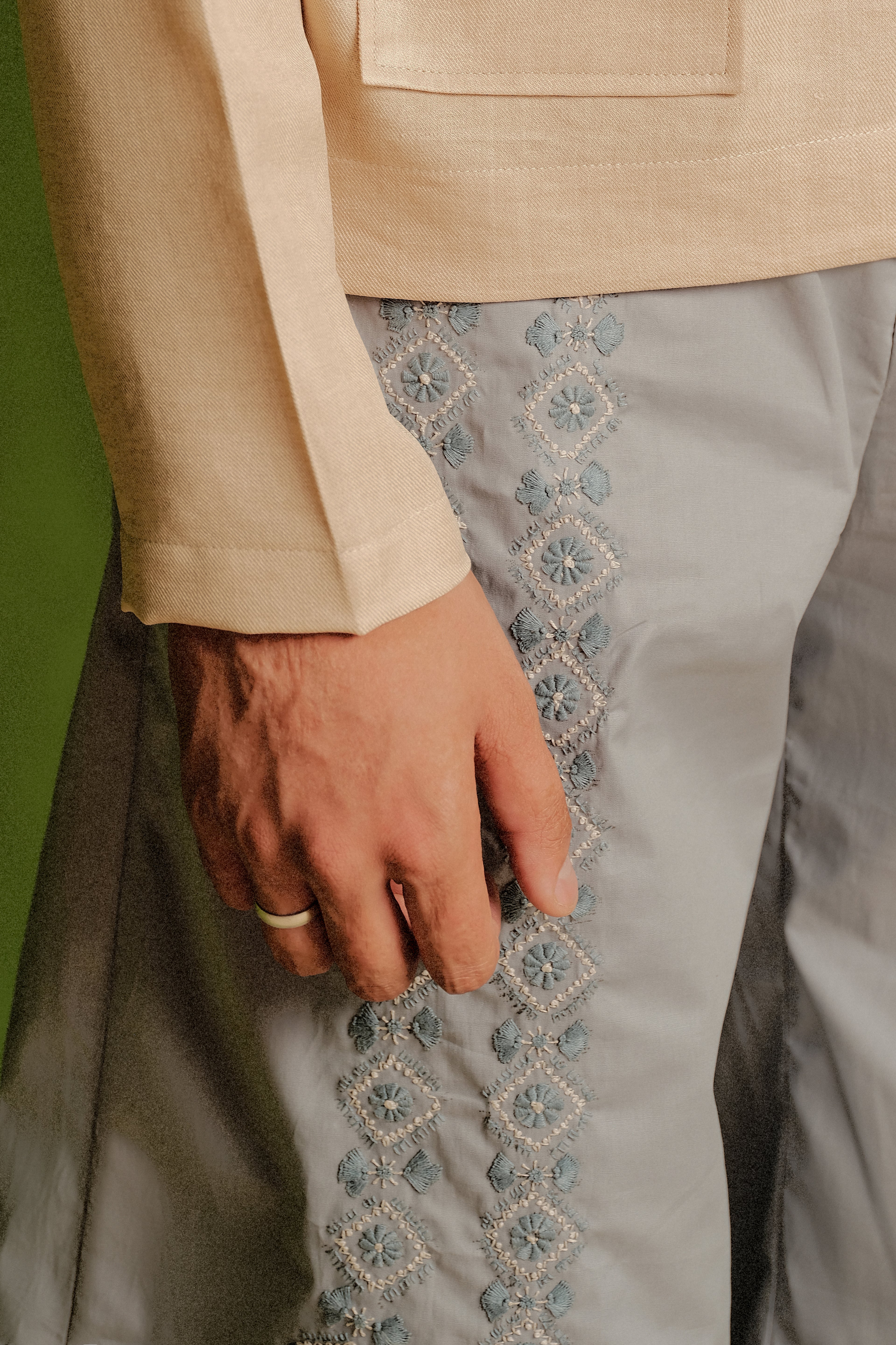 Phulkari Embroided Bermuda