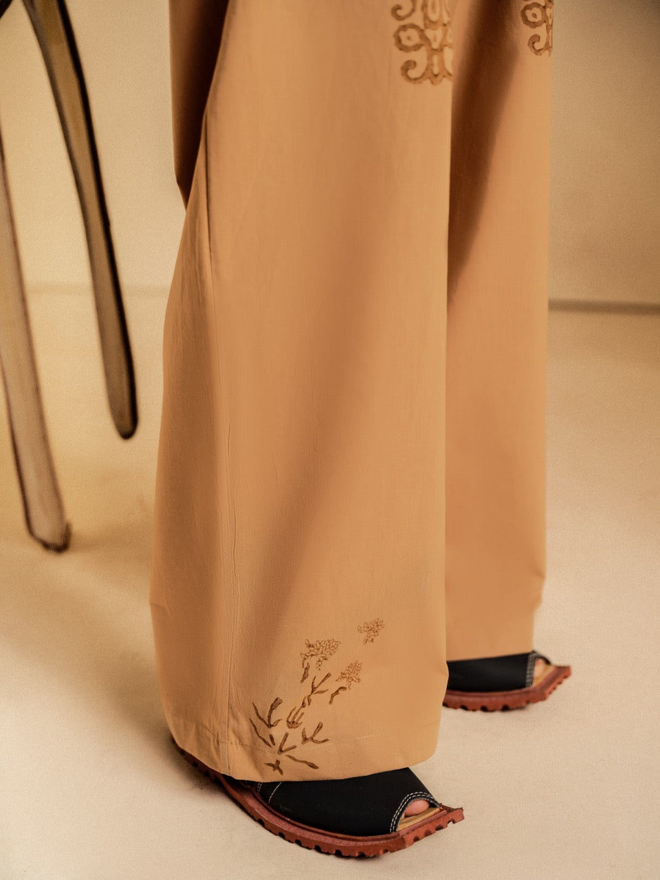 Block Print Relaxed Pants
