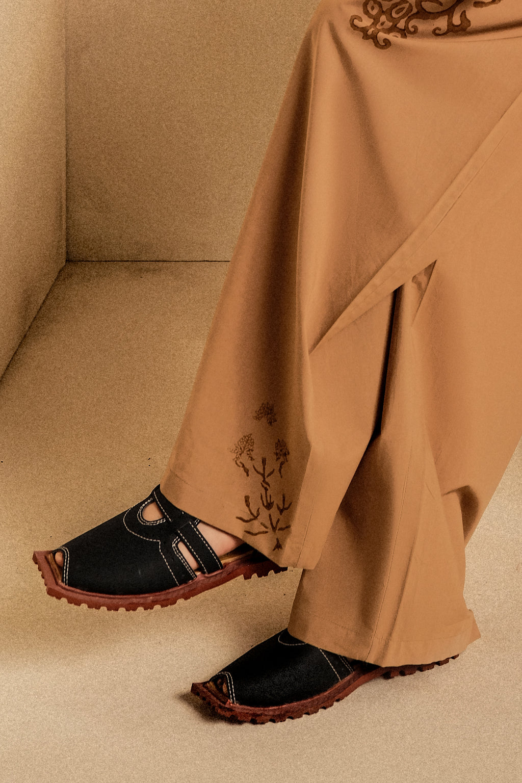 Block Print Relaxed Pants