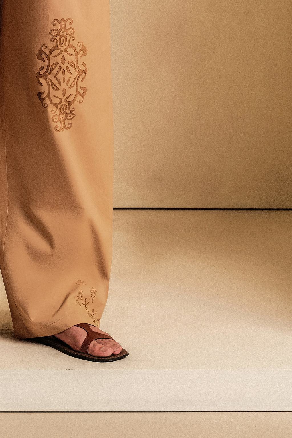 Block Print Relaxed Pants