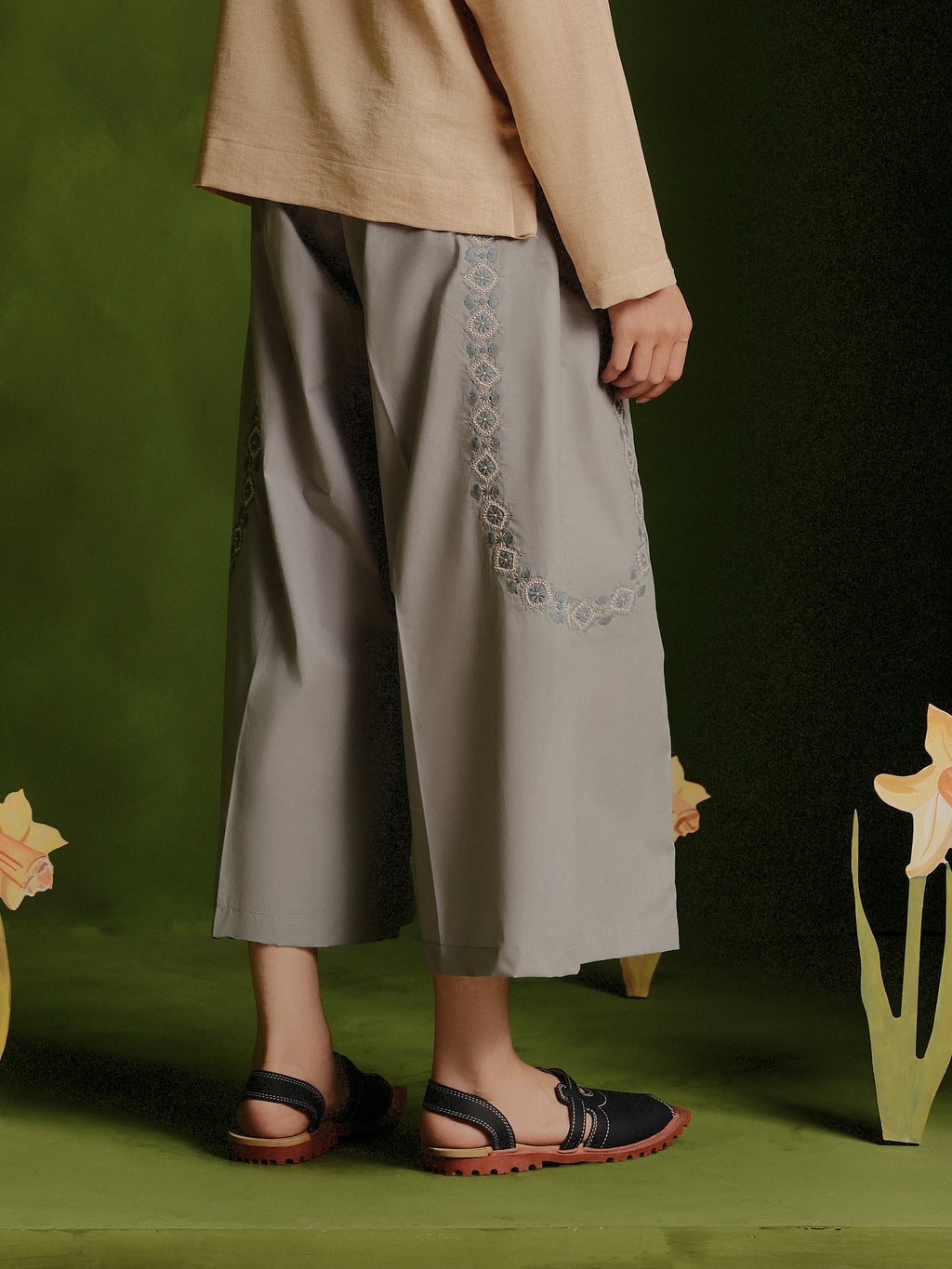 Phulkari Emroided Bermuda