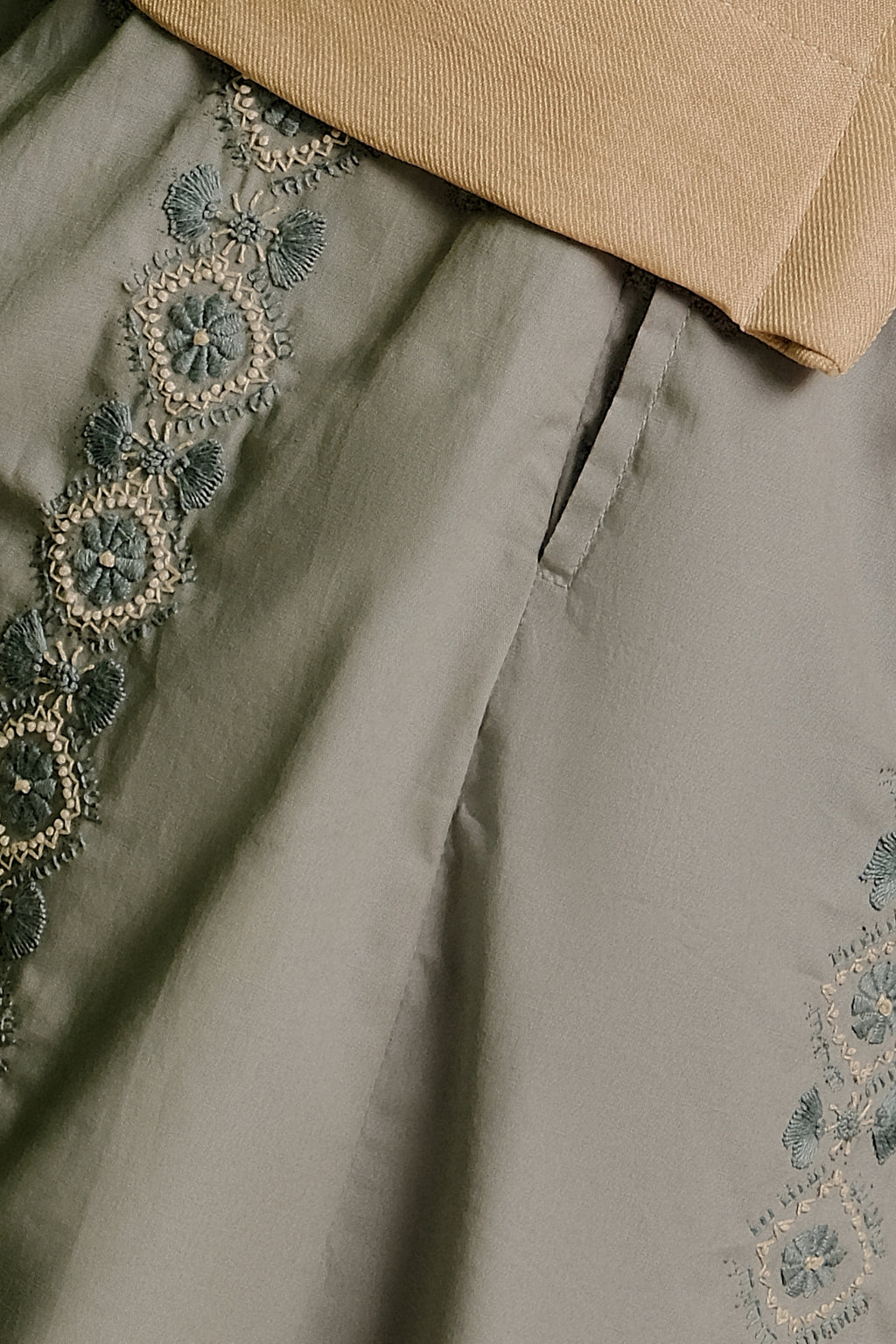 Phulkari Embroided Bermuda
