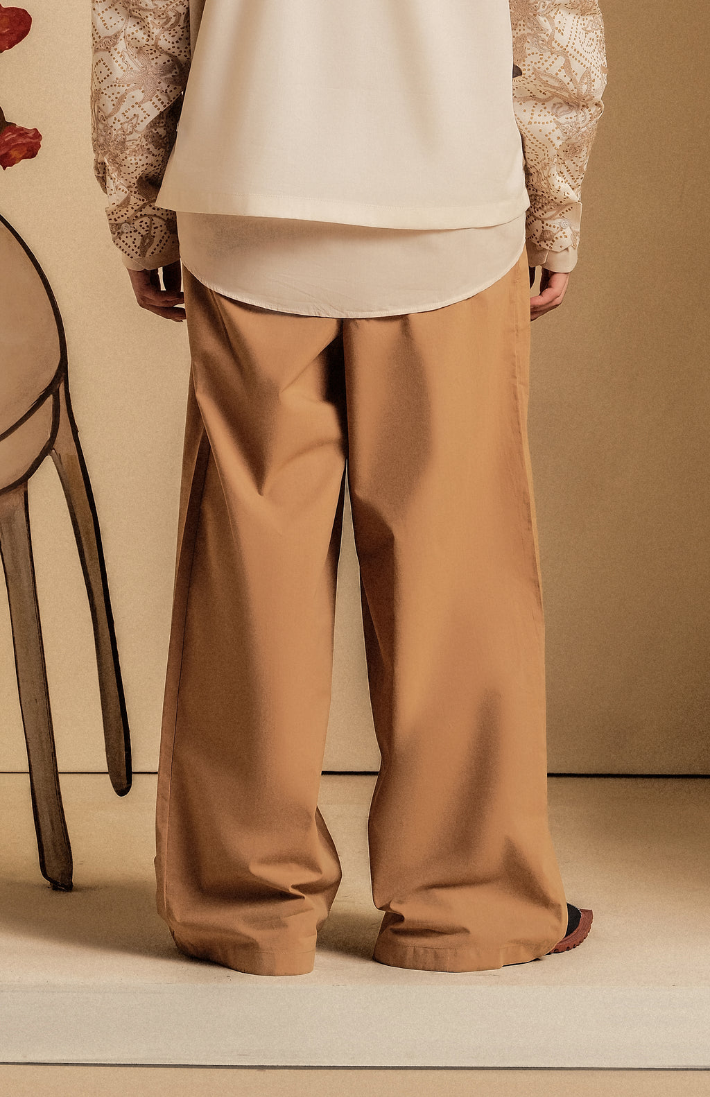 Block Print Relaxed Pants