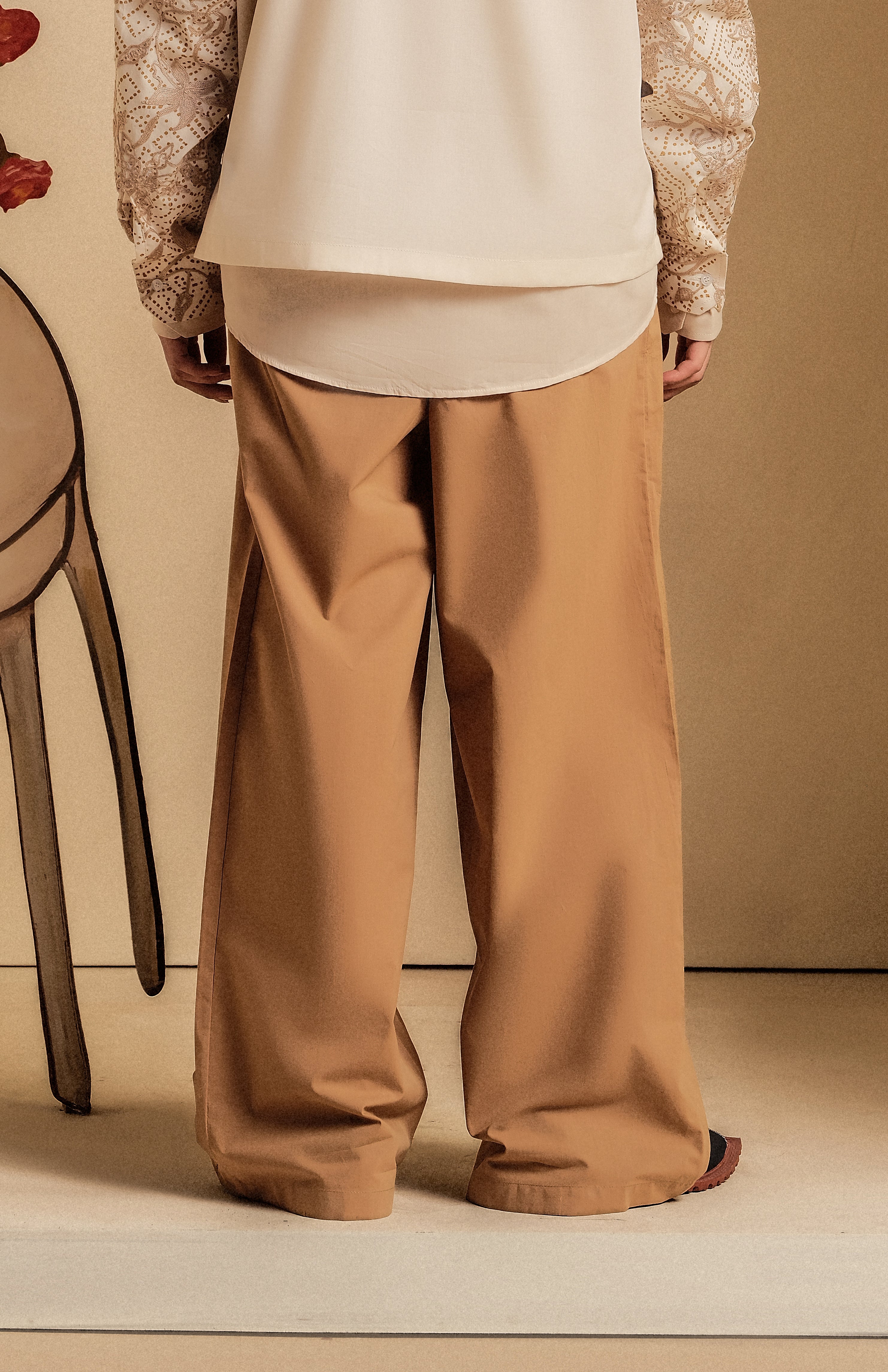 Block Print Relaxed Pants